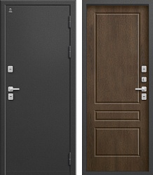 Центурион Т-6-2025 Графит букле-Миндаль (термодверь)