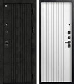 Центурион V-15 Чёрный муар+Бетон тёмный - Софт ясень белый