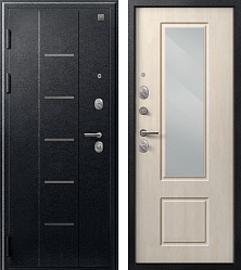 Дверь Центурион V-04 Черный муар-Седой дуб (зеркало)