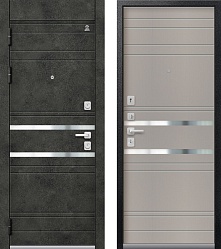 Центурион С-115 Чёрный муар+Бетон темный-Кашемир грей