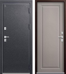 Центурион Т-4 Антрацит муар-Кашемир грей (термодверь)