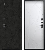 Центурион V-16 Чёрный муар+Бетон тёмный - Кашемир белый