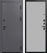 Центурион V-18 Чёрный муар+Кашемир графит - Кашемир сильвер