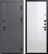 Центурион V-18 Чёрный муар+Кашемир графит - Кашемир белый