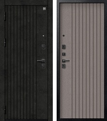 Центурион V-15 Чёрный муар+Бетон тёмный - Софт ясень грей